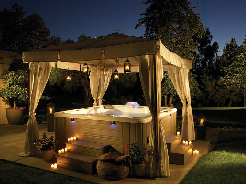 Hot Tub under Canopy