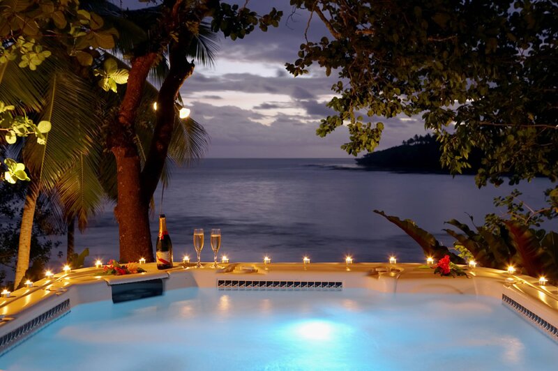 Hot Tub with Champagne