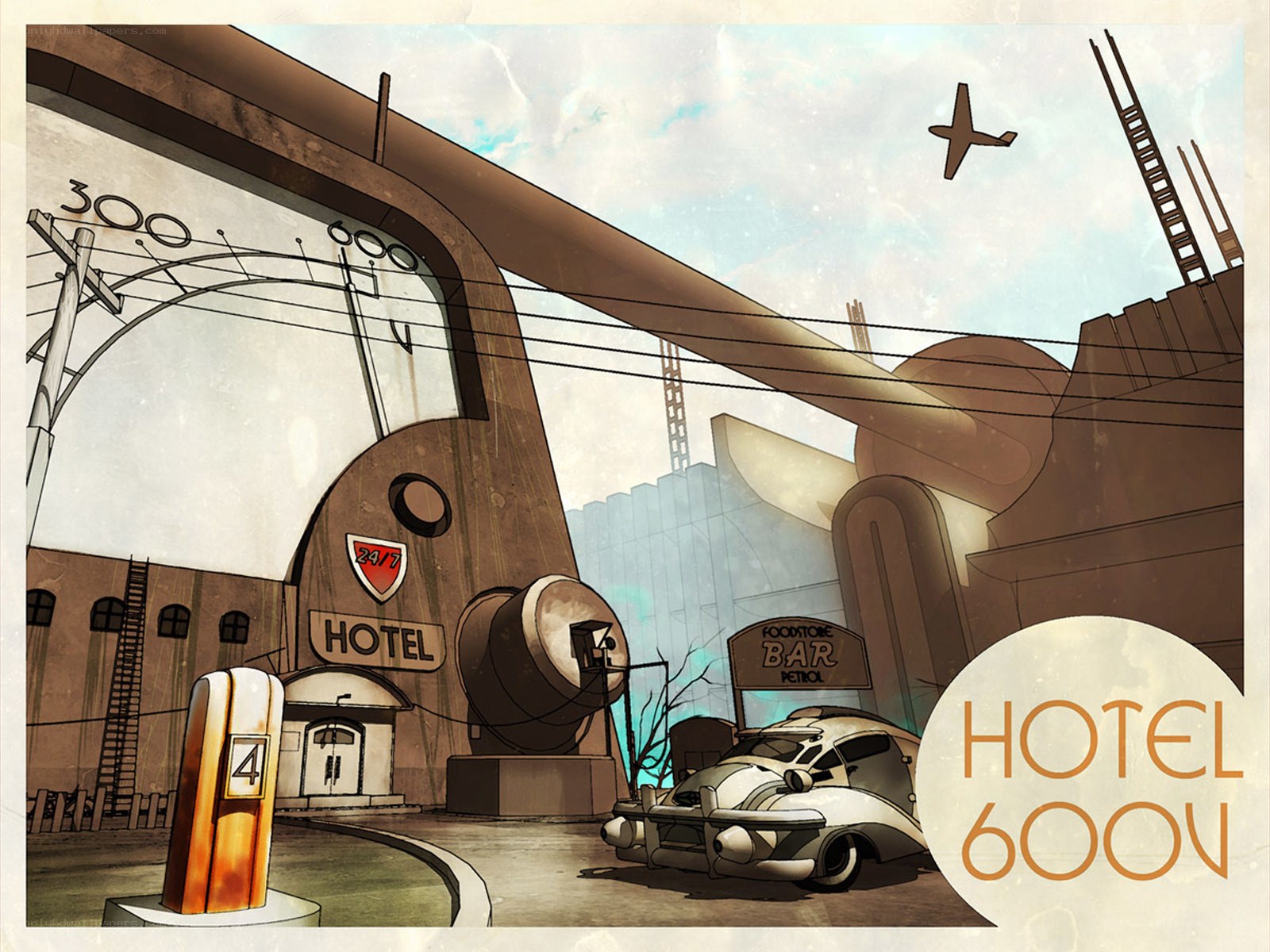 Hotel 600V concept art