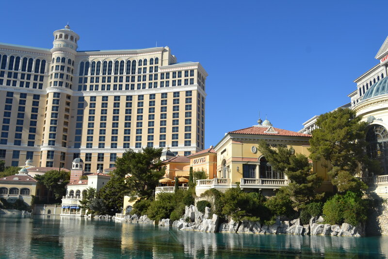 Hotel and Water Feature