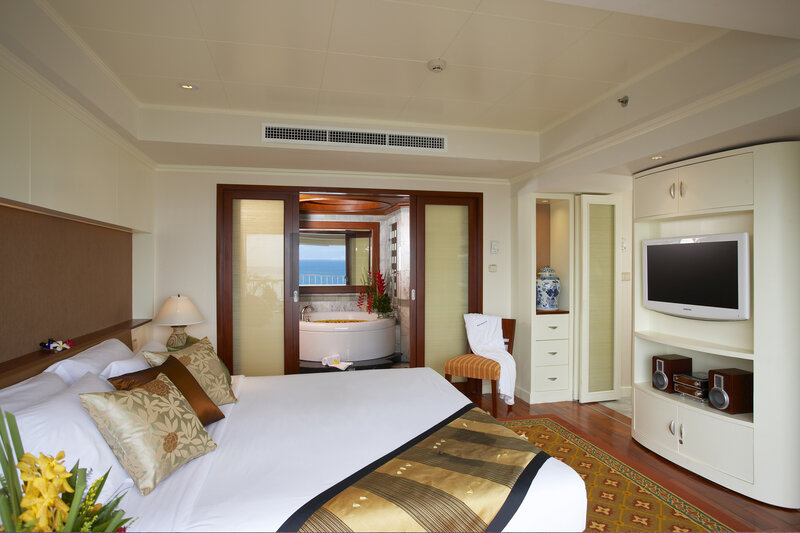 Hotel Bedroom with Ocean View