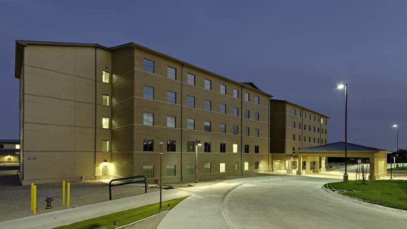 Hotel Building at Dusk