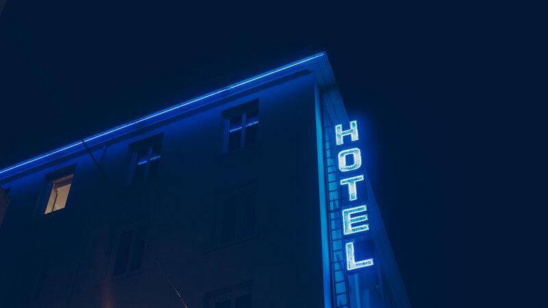 Hotel Building at Night