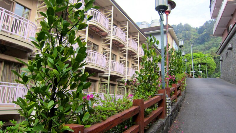 Hotel Building with Balconies