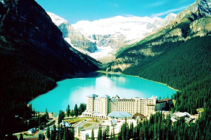 Hotel by Turquoise Lake