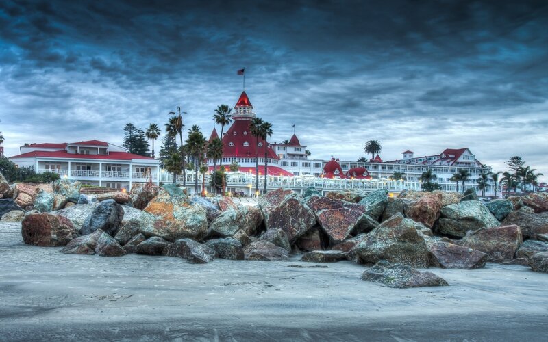 Hotel Del Coronado — Blue, Dramatic