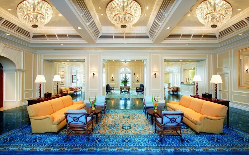 Hotel Lobby Interior — Blue, Formal