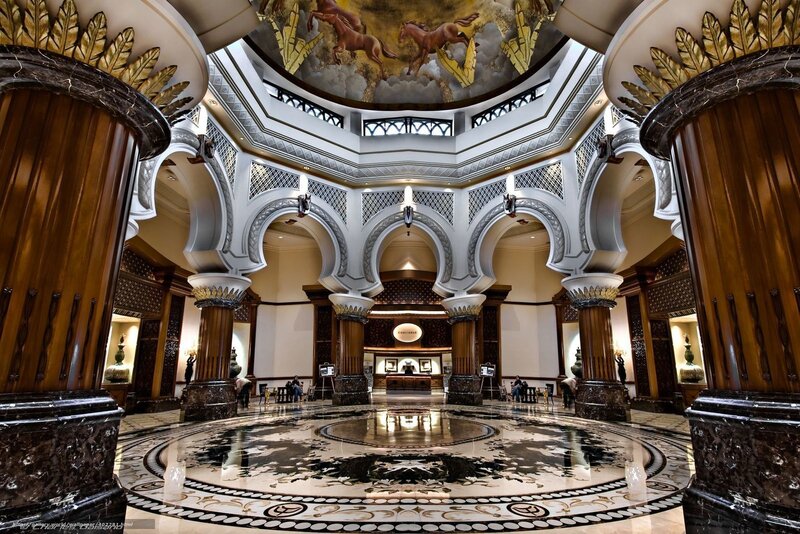 Hotel Lobby Interior — Brown, Grand