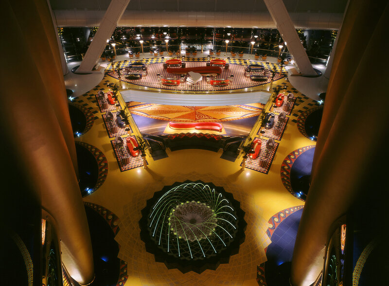 Hotel Lobby Interior — Yellow