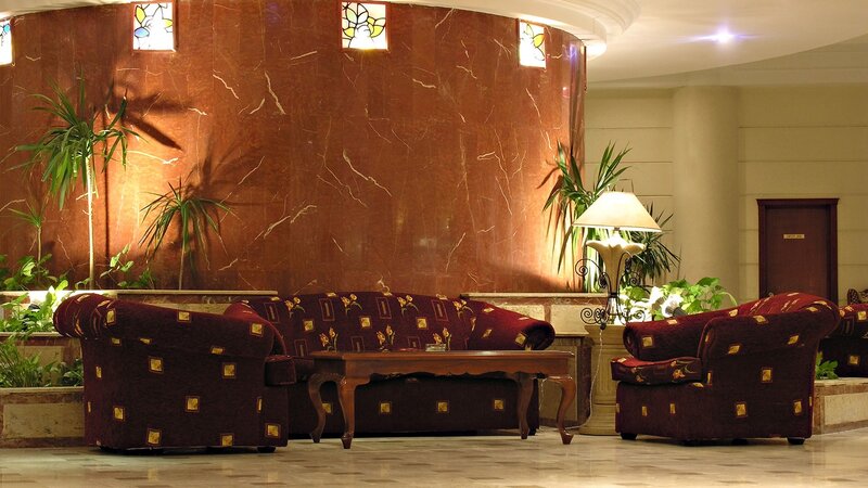 hotel lobby seating area