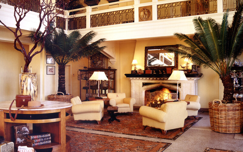 Hotel Lobby with Fireplace
