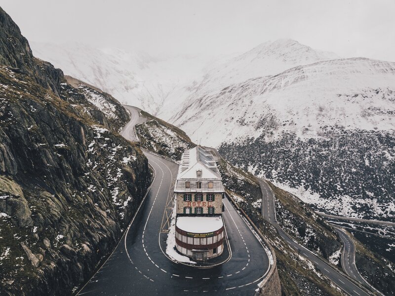 Hotel on Mountain Road — Gray