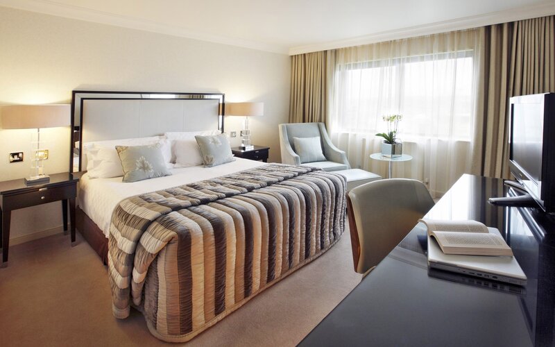 Hotel Room Interior — Beige, Calm, Afternoon, Photograph