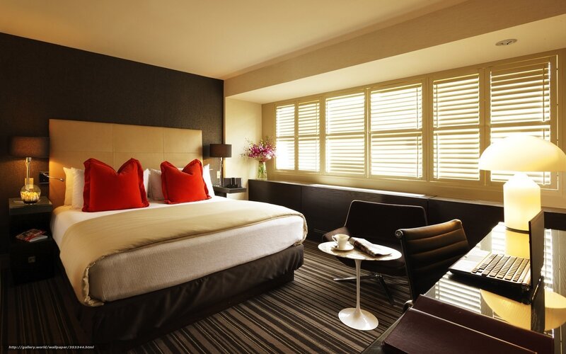 Hotel Room Interior — Brown, Calm, Afternoon
