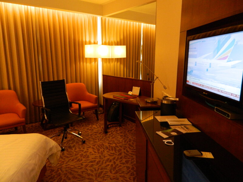 Hotel Room Interior — Brown, Calm, Night