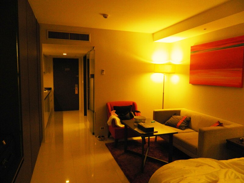 Hotel Room Interior — Yellow, Warm