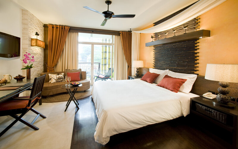 Hotel Room with Bed and Balcony
