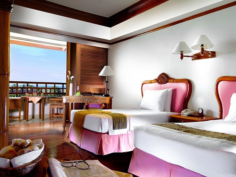 Hotel room with ocean view