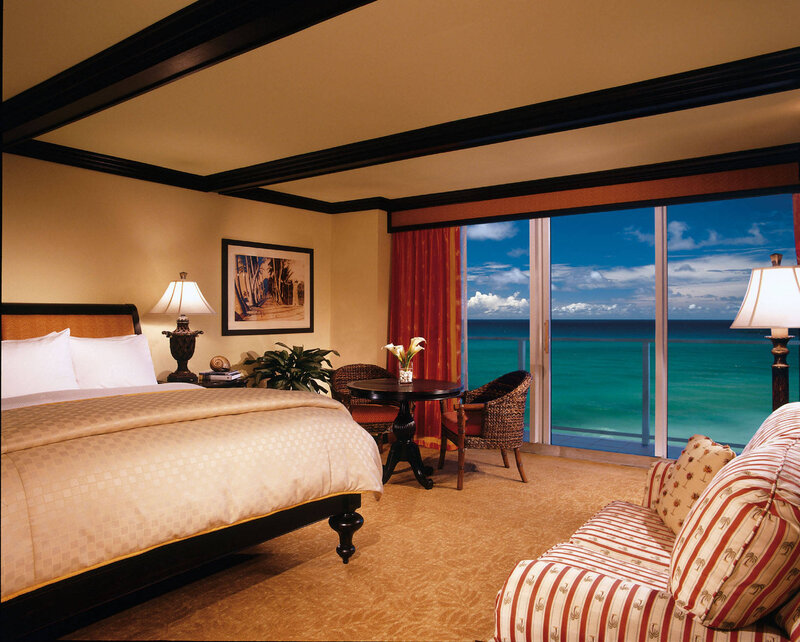 Hotel Room with Ocean View — Beige, Serene