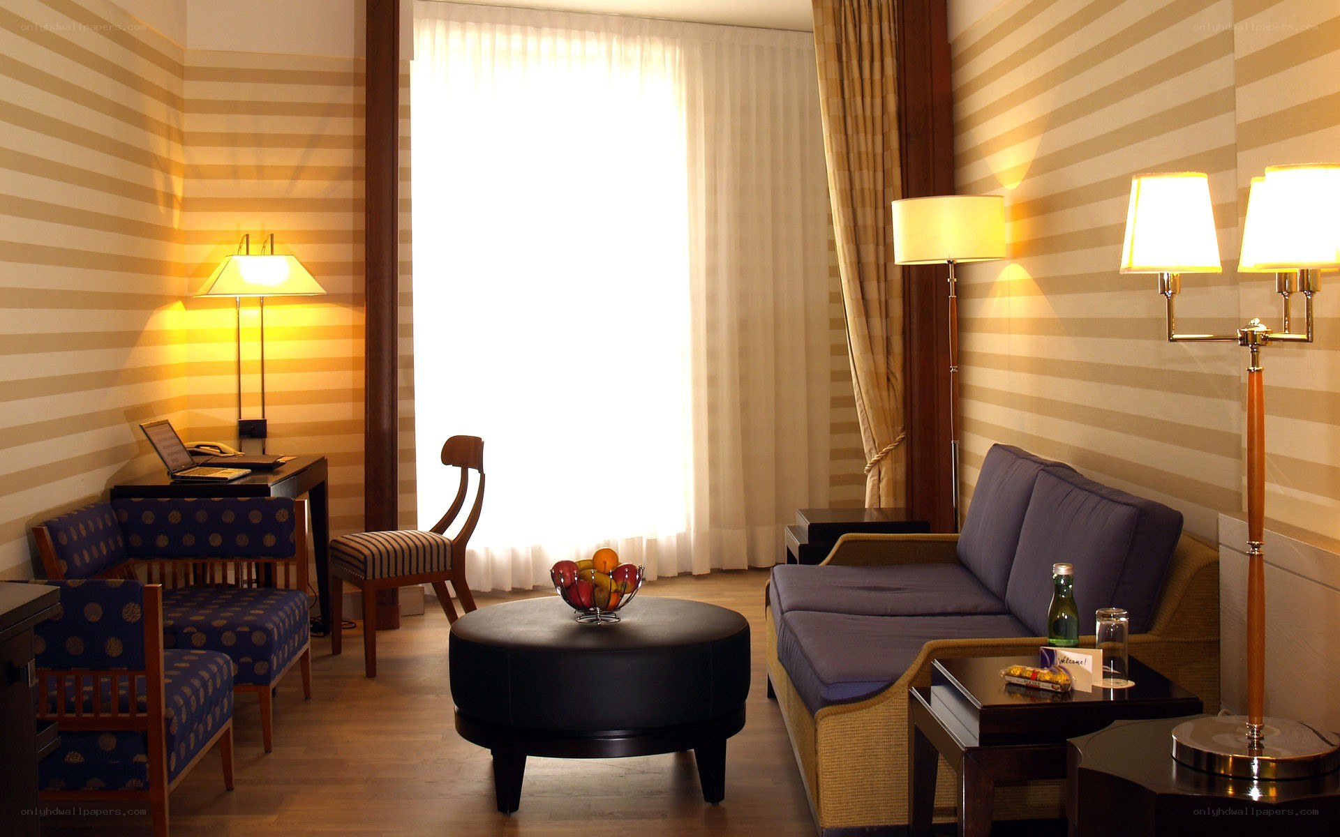 hotel room with seating area