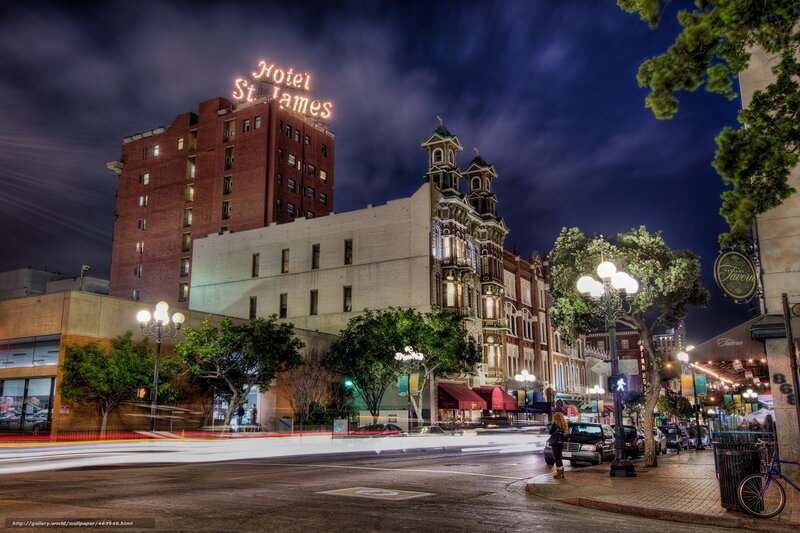 Hotel St James at night