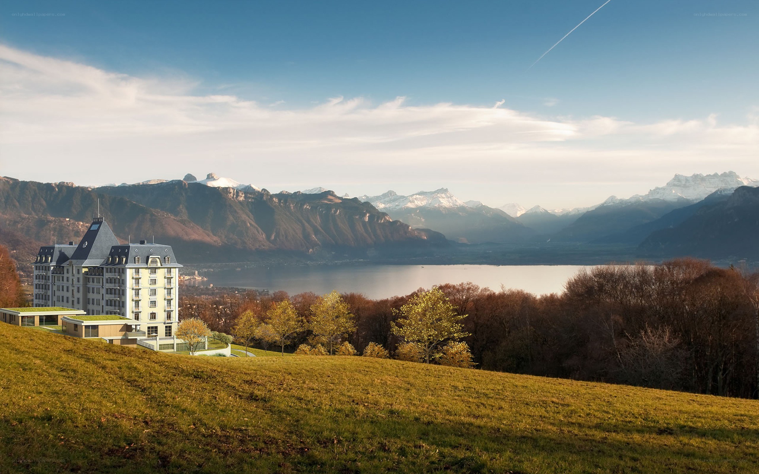 Hotel with mountain view