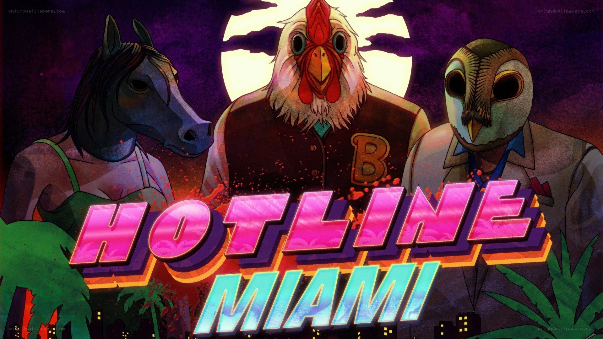 Hotline Miami game art