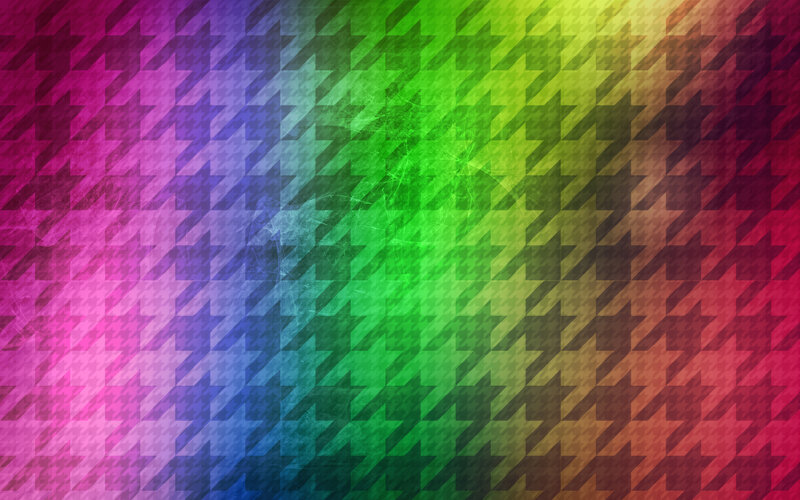 Houndstooth Pattern — Green