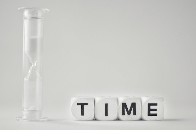 Hourglass and Letter Cubes