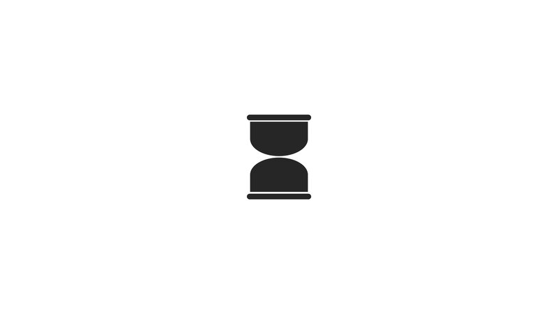 Hourglass Icon — Black