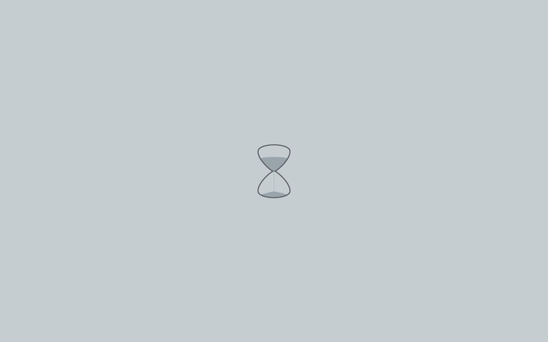 hourglass icon on gray background