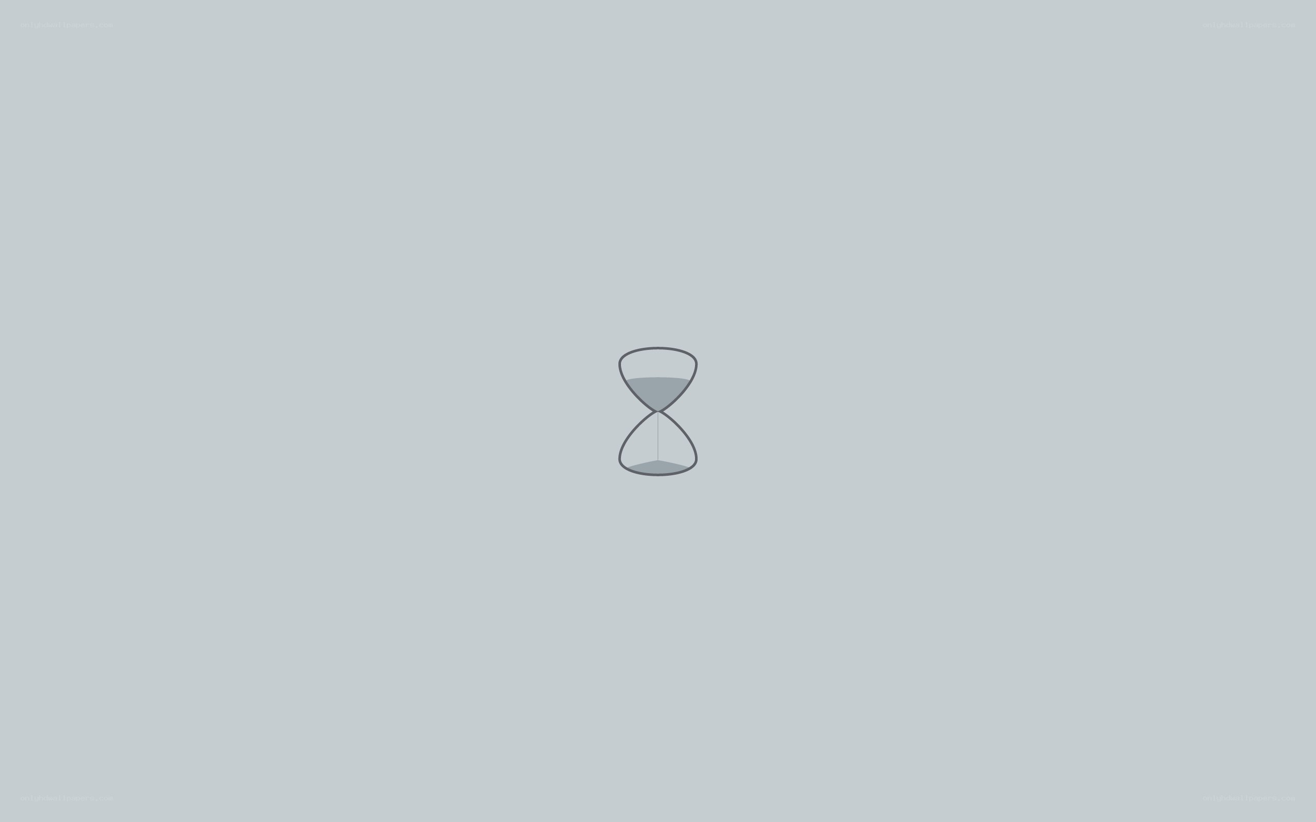 hourglass icon on gray background