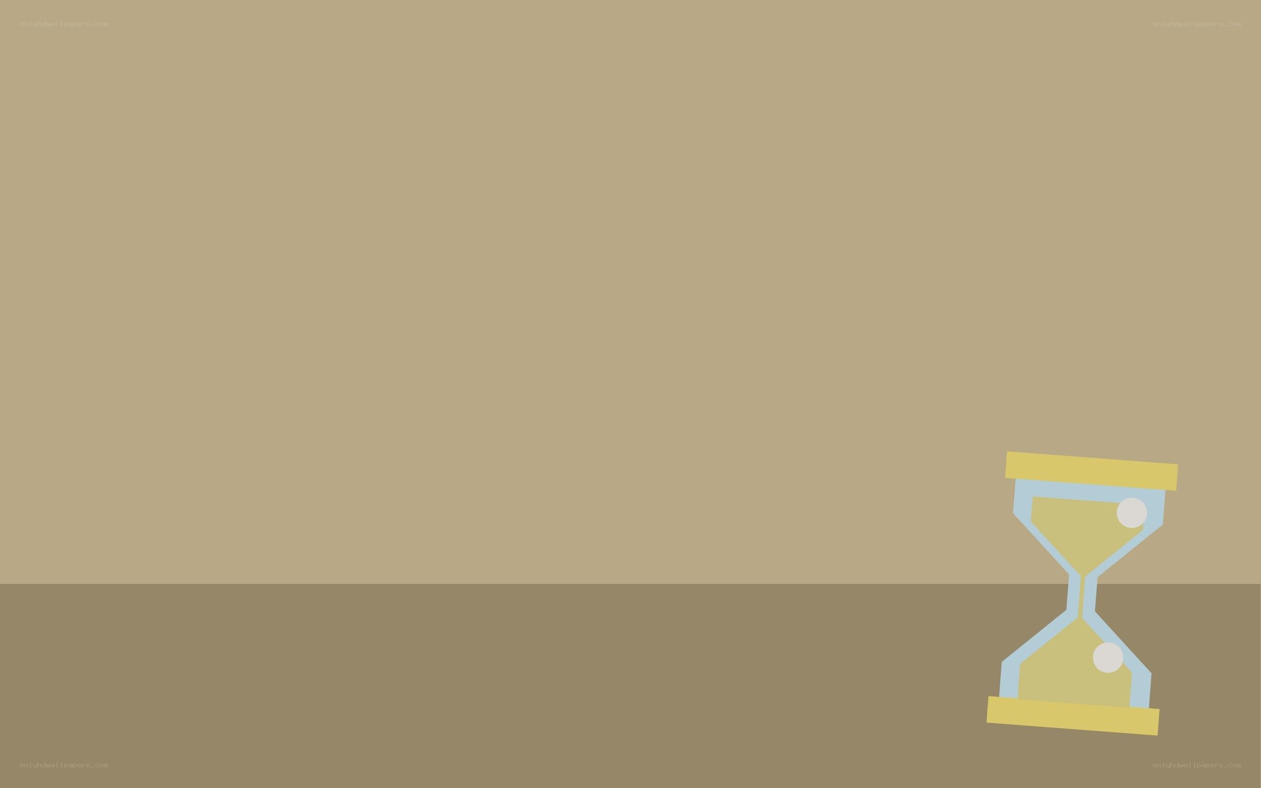 hourglass on a plain background
