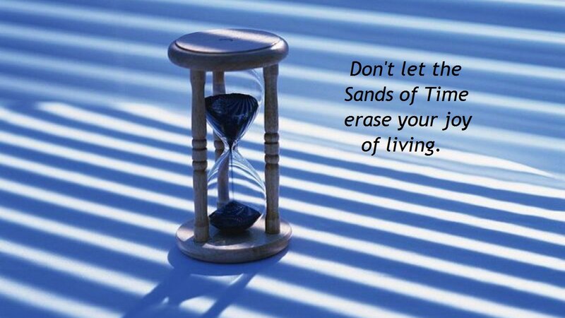 Hourglass on Striped Surface