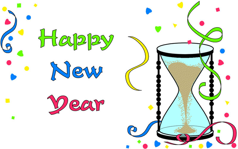 Hourglass with Confetti
