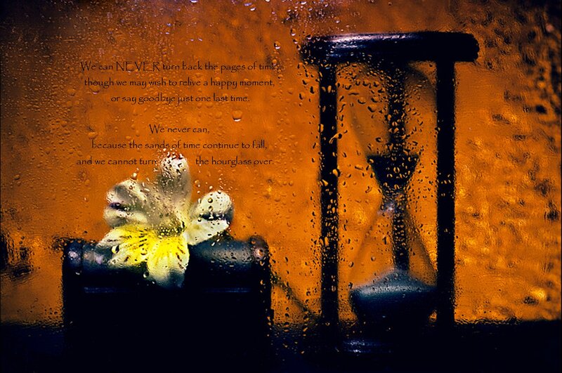 Hourglass with Flower