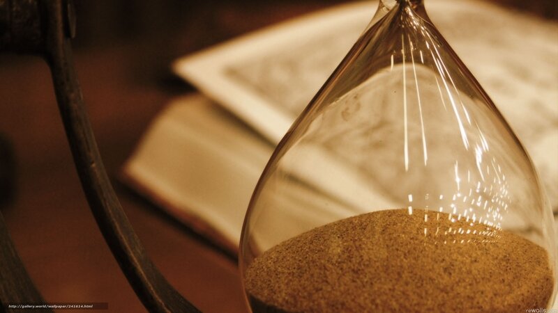Hourglass with Sand — Brown, Calm
