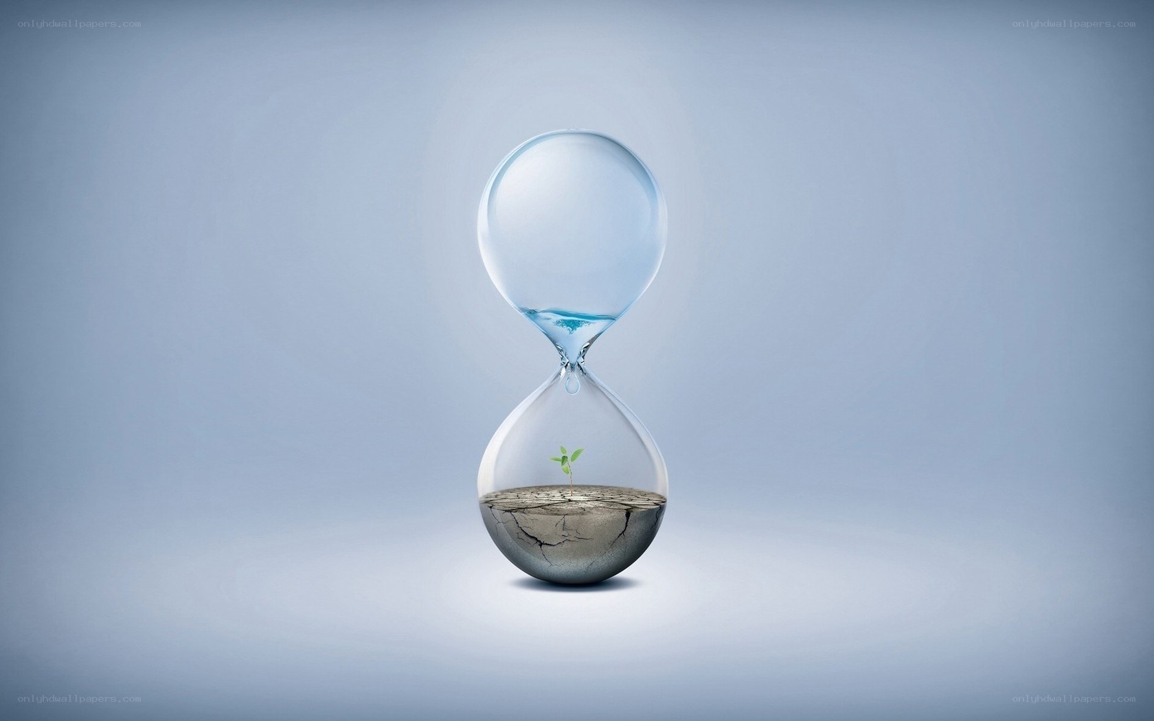 Hourglass with sprout