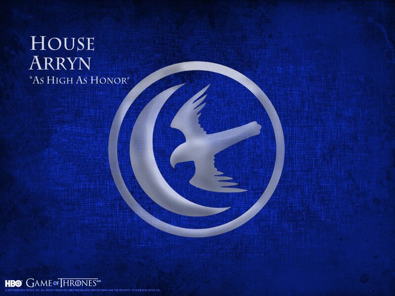 House Arryn Sigil — Blue, Dramatic, Illustration