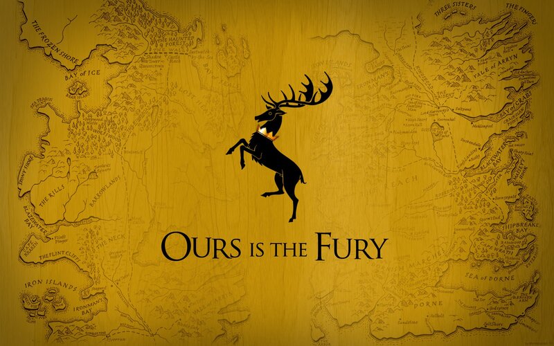 House Baratheon sigil on map