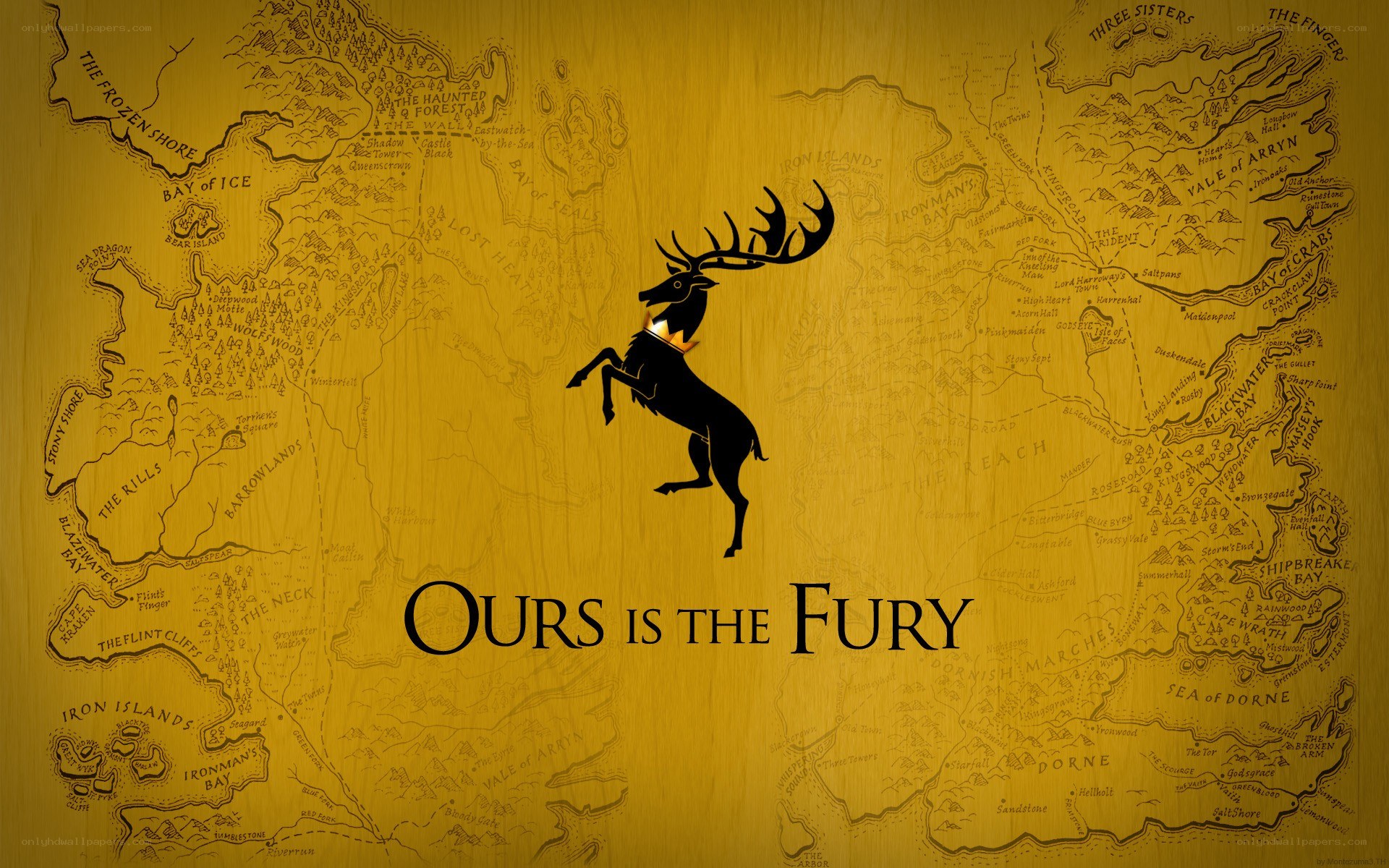 House Baratheon sigil on map