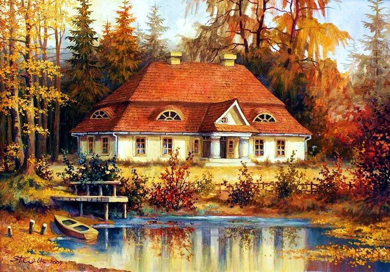 House by a Lake — Orange
