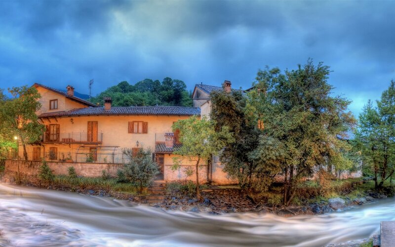 House by a River — Blue, Dramatic