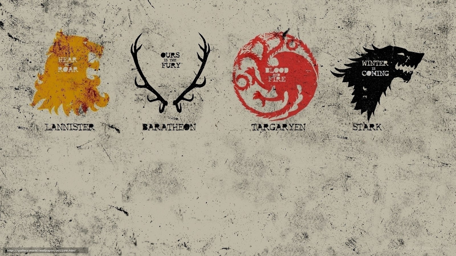 House emblems from Game of Thrones