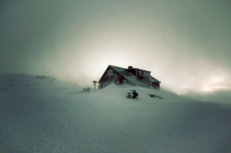 House in Snowstorm