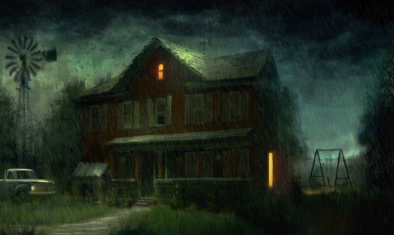 House in Storm