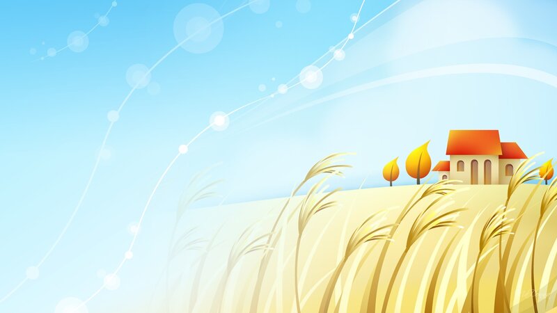 House in Wheat Field