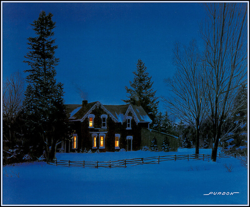 House in Winter Landscape