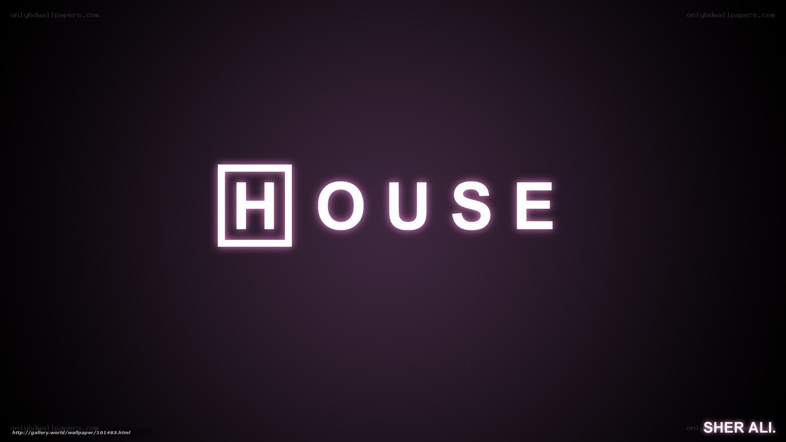 House logo on dark background