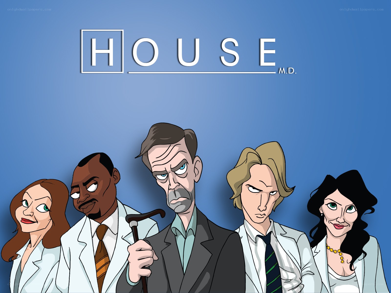 House M.D. cast illustration
